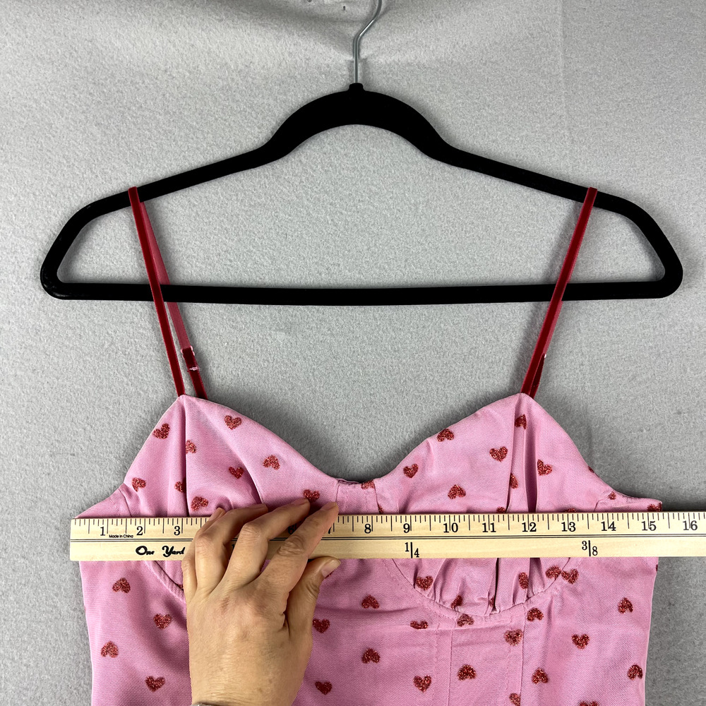 Betsey Johnson Pink Heart Midi Dress - Picture 7 of 16